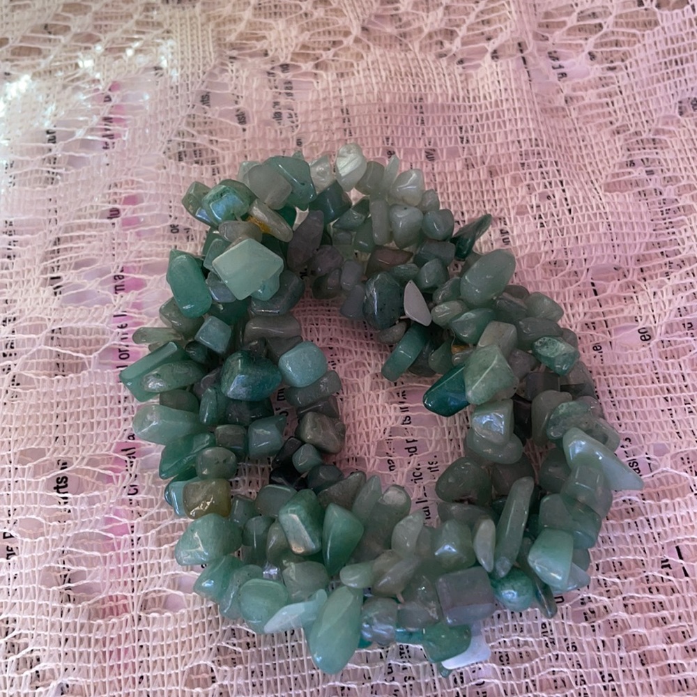 Chunky green bracelet